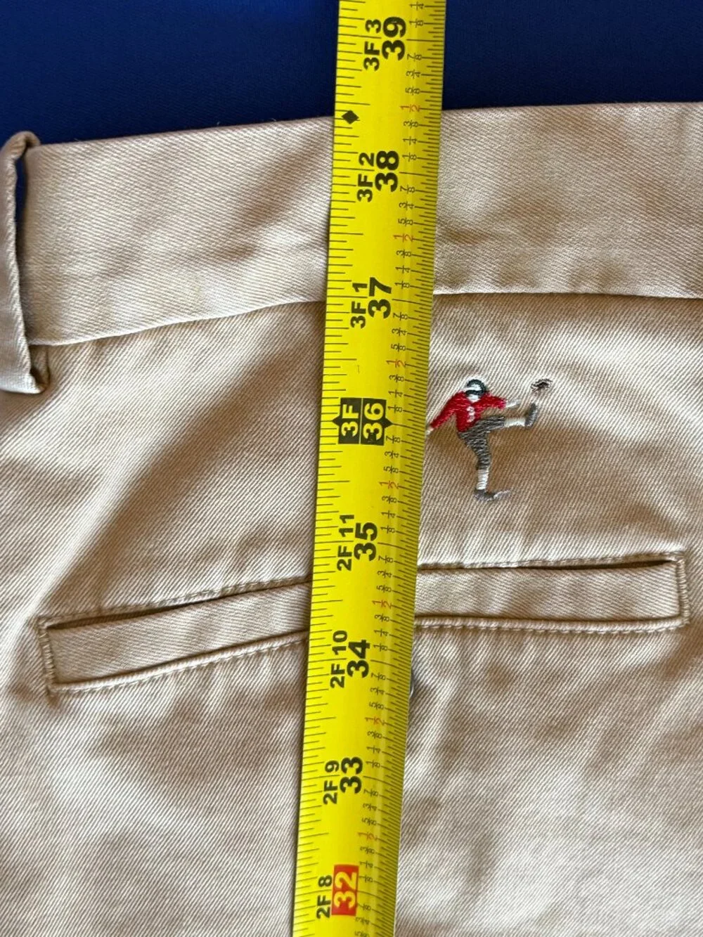 Brooks Brothers Men's Milano Fit Football Embroidered Chino Pants | Tan Khaki